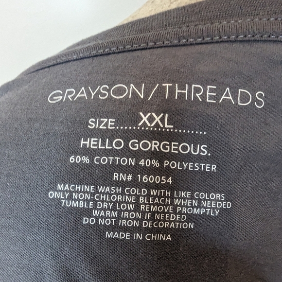 Grayson Threads Grey Short Sleeve Grand Canyon Graphic T-Shirt Women Sz XXL - Picture 5 of 10